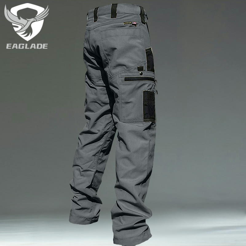 กางเกงคาร์โก้ยุทธวิธี Eaglade สําหรับผู้ชายสีเทา S-3XL JT-PJK55 A01