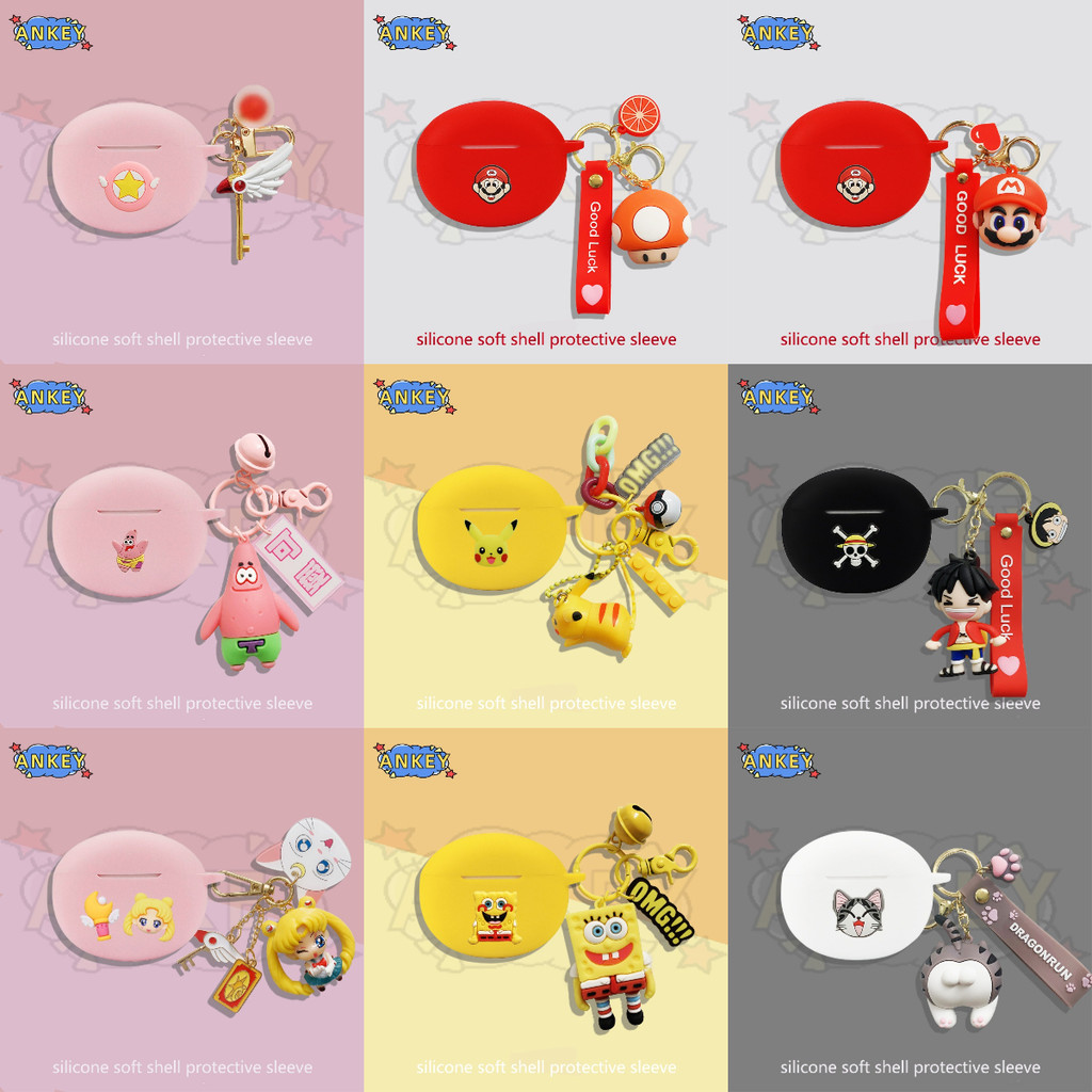 For Honor Choice Earbuds X7e Earphone Silicone Case Earbuds Cat Claws Soft Protective Headphone Cove