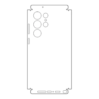 Plain Vivid สีผิวสําหรับ Samsung Galaxy S24 S23 S22 S25 S26 Ultra A52 A52S A54 A55 A56 5G ด้านหลังป้องกันฟิล์มสติกเกอร์เคลือบ