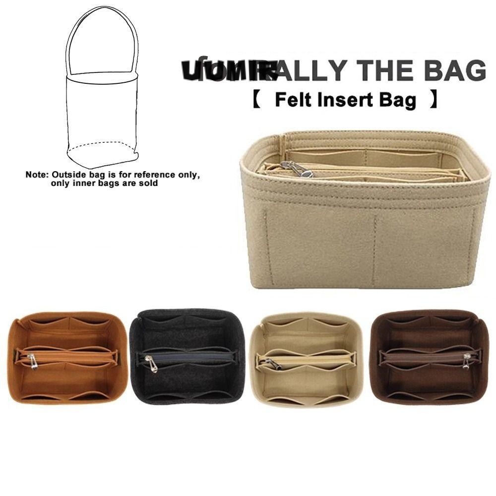 Uumir Bucket Bag Insert Bag, Felt Multi-Pocket Handbag Linner Bag, Mini Storage Bags for Rally movement Bag/Picotin18/22