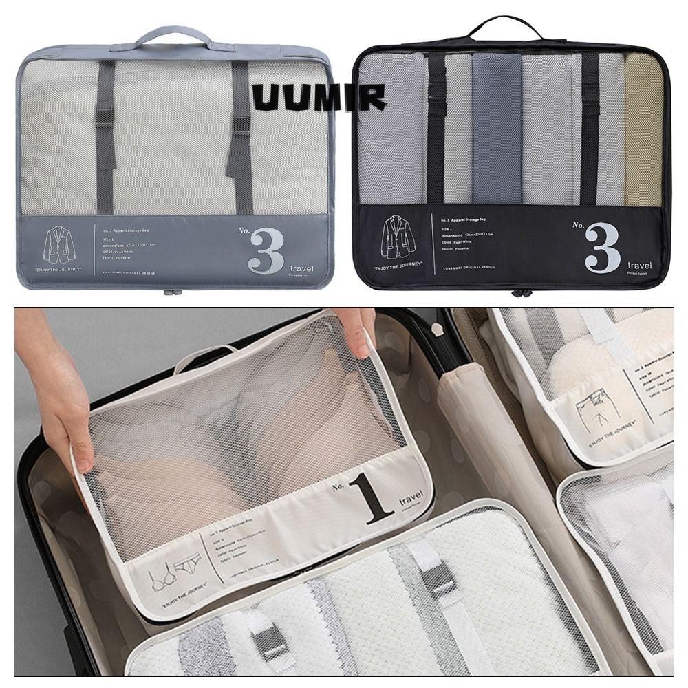 Uumir Travel Organizer, DIY กระเป๋ากันน้ํา, กระเป๋าใส่รองเท้าหลากสีความจุขนาดใหญ่ที่ทนทาน