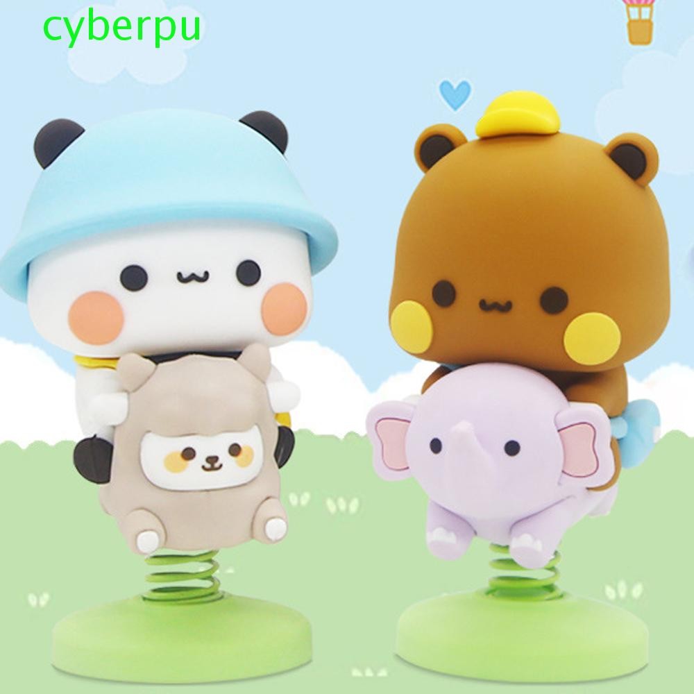 Cyberpulse Bubu Dudu Panda หมีรูป,หมี Panda Panda Bubu Dudu รูปตุ๊กตา,เครื่องประดับการ์ตูนสะสมสัตว์ Panda Bubu หมีของเล่นตกแต่งบ้าน