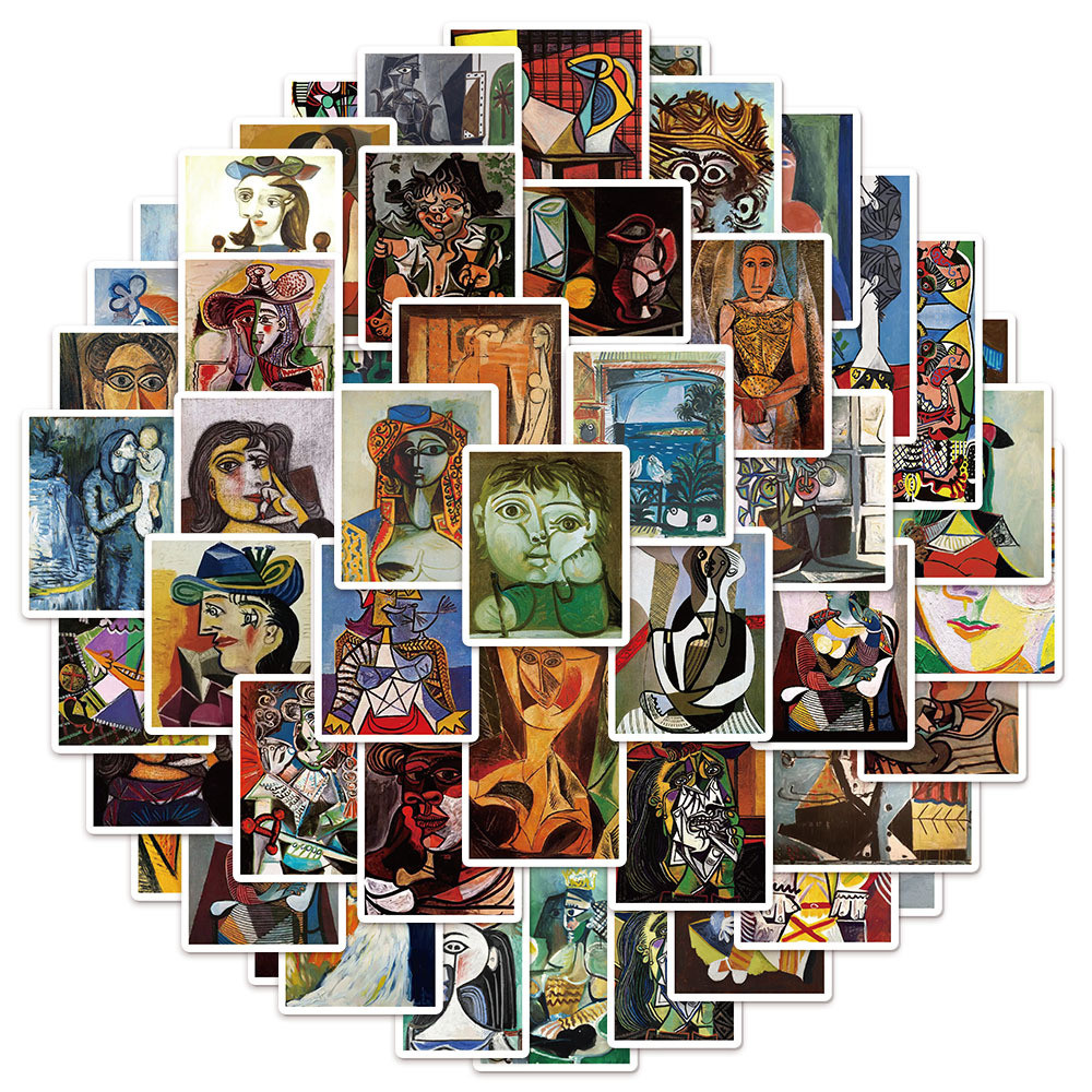 50 ชิ้น Pablo Picasso ภาพวาดสติกเกอร์กันน้ํา PVC