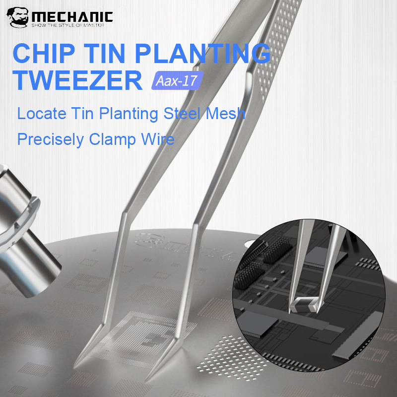 ช่าง Aax-17 แหนบสแตนเลสสําหรับชิปดีบุกปลูกป้องกันการกัดกร่อนความแข็งสูงกระโดดลวดหนีบซ่อมแหนบ