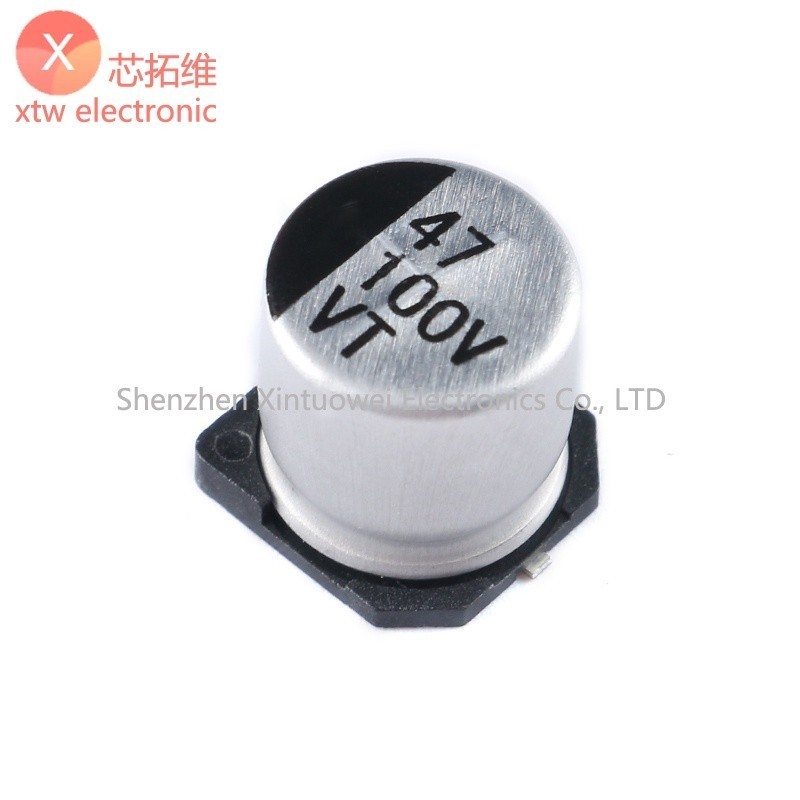 10 ชิ้น/ล็อตคุณภาพสูง SMD อลูมิเนียม Electrolytic Capacitor 100V 47UF 10*10.5 มม.47UF/100V SMD Elect