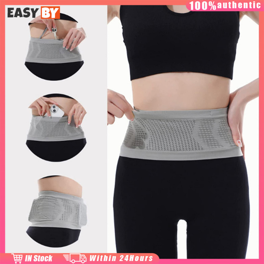 จัดส่งรวดเร็ว กระเป๋าวิ่งออกกำลังกาย ใส่โทรศัพท์ running belt bag ใส่มือถือ ความยืดหยุ่นสูง