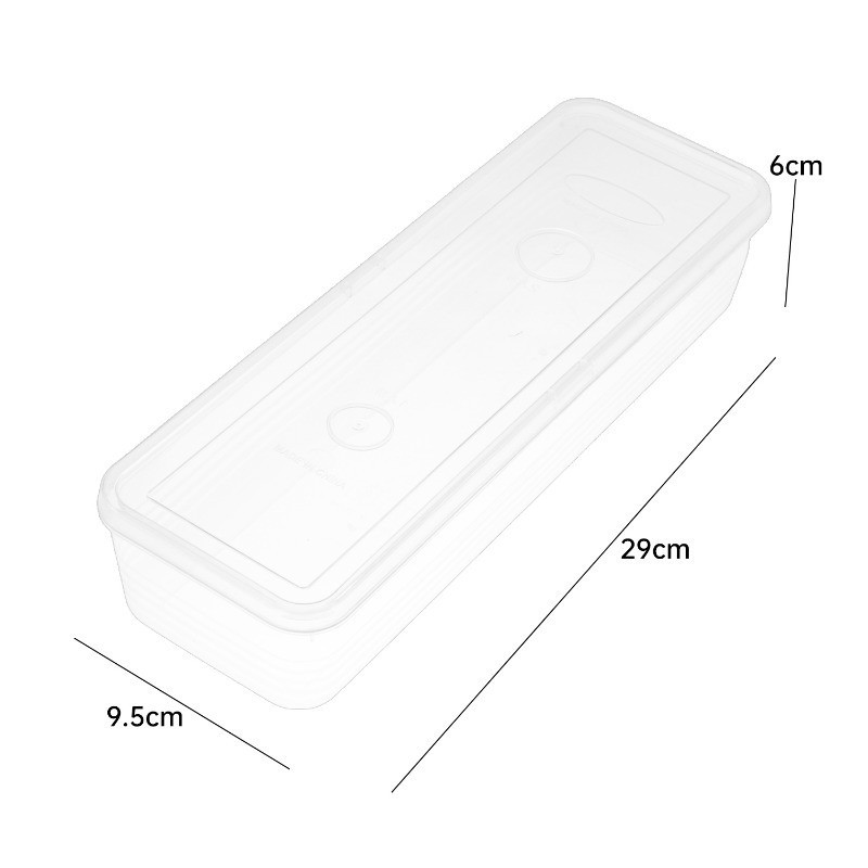 1/3/5 ชิ้นกล่องเก็บผักเกรดอาหารพร้อมฝาปิด/คอนเทนเนอร์ผักชีต้นหอมสี่เหลี่ยมโปร่งใส - รูปที่ 7