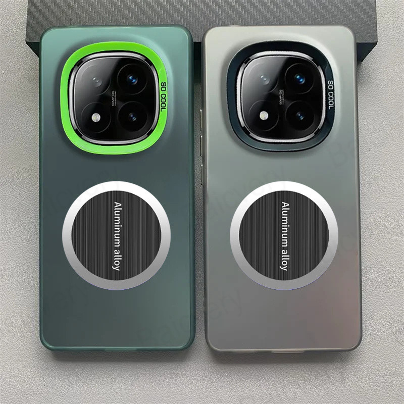 เคสแข็ง Xiaomi Redmi NOTE 14 Pro Plus 5G NOTE14 Pro 4G / POCO X7 IMD Cooling Casing การกระจายความร้อนฝาครอบแม่เหล็กที่ทนทาน