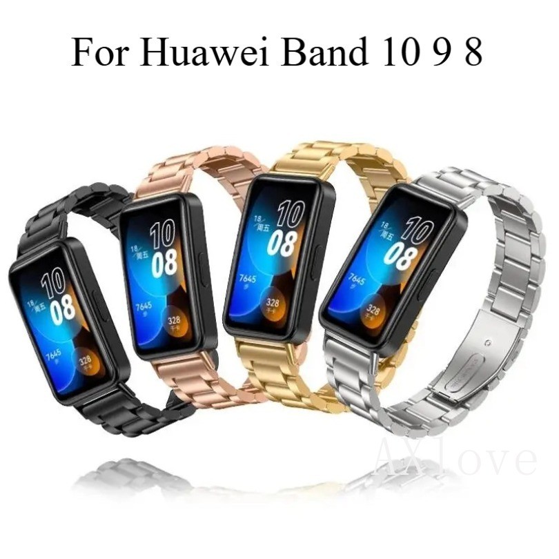 สร้อยข้อมือสแตนเลสสําหรับ หัวเว่ย วงดนตรี 11 มือโปร 9 8 สายรัดข้อมือโลหะสําหรับ หัวเว่ย วงดนตรี 10 สายรัดอุปกรณ์ทดแทน
