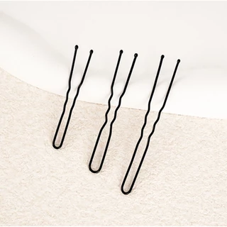 ARVE 50Pcs กิ๊บตัวยู U กิ๊บดำ ปลอดภัย กิ๊บพิธีการ เครื่องมือจัดแต่งทรงผม Hairpin
