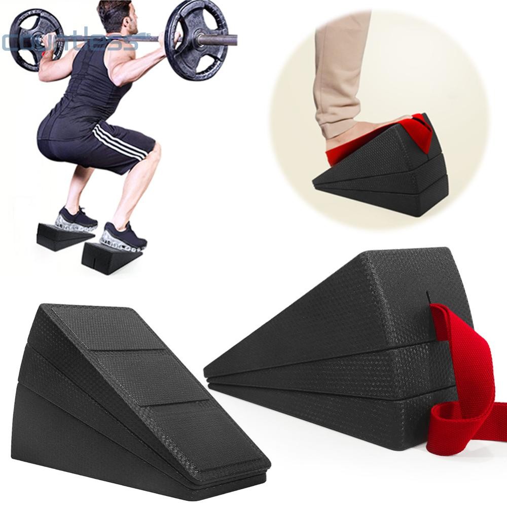 3 ชิ้น Squat Wedge Block ยืด Wedge ปรับลูกวัว Raise Block สําหรับ Home Gym [เคาน์เตอร์]