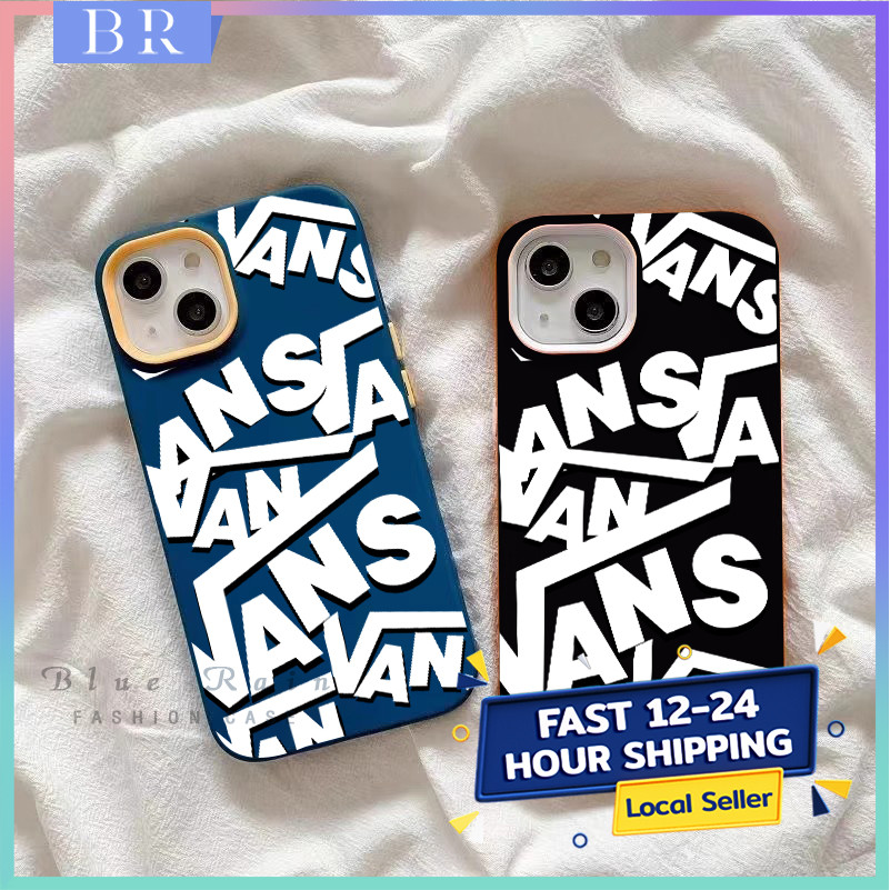 สําหรับ Iphone 15 14 12 13 11 Pro Max 7 8Plus X XS XR ตัวอักษรสร้างสรรค์ VANS 3 in 1 ซิลิโคนปลอกกันกระแทก