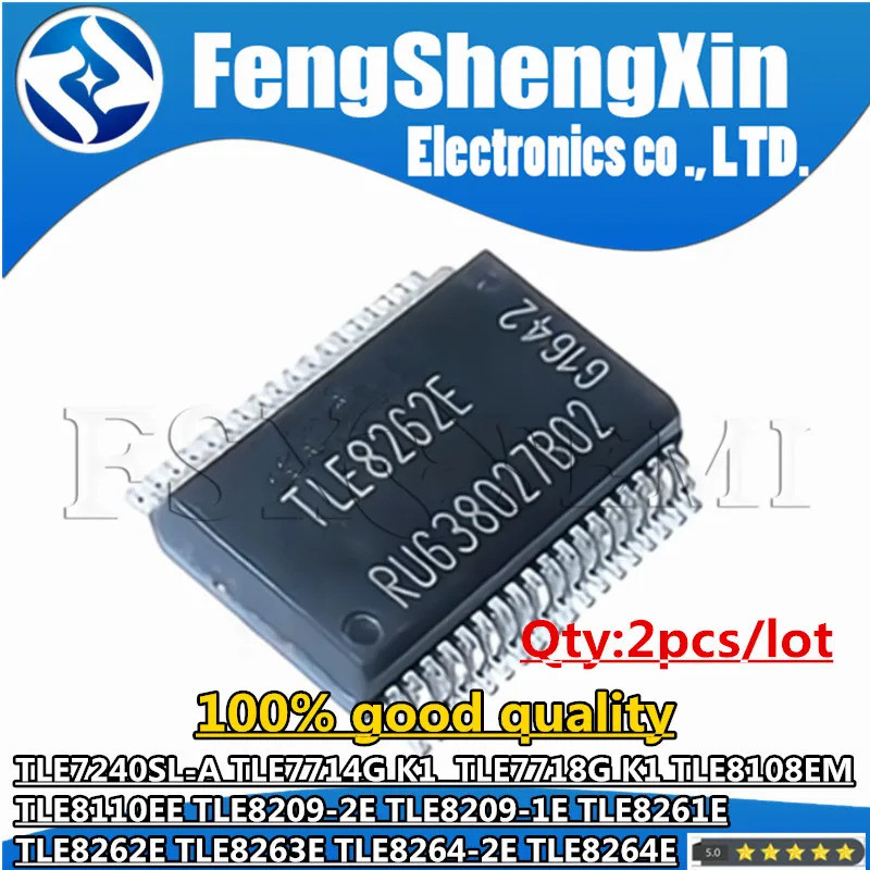 2 ชิ้น TLE7240SL-A TLE7714G K1 TLE7718G TLE8108EM TLE8110EE TLE8209-2E TLE8209-1E TLE8261E TLE8264E 