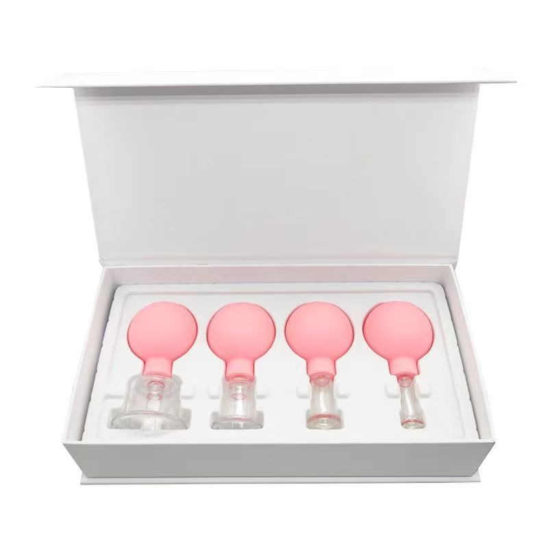 นวดหน้า Cupping Ball Facial Beauty อุปกรณ์เดินสูญญากาศ Back Cupping Facial Lifting Firming Handy เคร