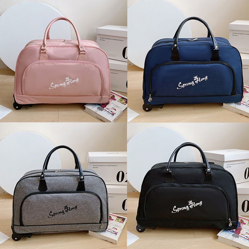 BEST U-Living Trolley Duffel Bag กระเป๋าเดินทางกระเป๋าเดินทางรถเข็น 2 ล้อ 360 องศา