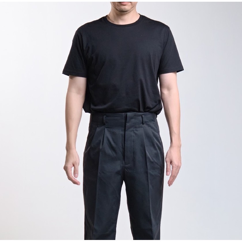 era-won เสื้อยืด ทรง slim รุ่น cotton soft jersey สี Black
