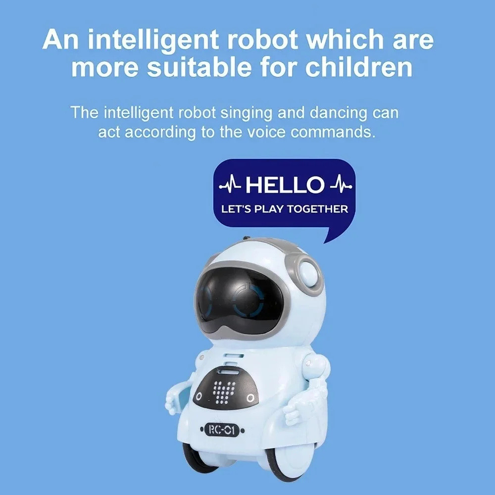 Emo Robot Mascota Inteligente Talking Interactive Voice Recognition บันทึกร้องเพลงเต้นรํา Telling Story มินิหุ่นยนต์ของเล่นเด็กของขวัญ - รูปที่ 4
