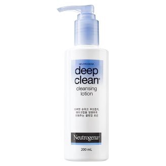 ❤️ปลอมคืนเงิน❤️Neutrogena Deep Clean Cleansing Lotion 200 ml เมคอัพรีมูฟเวอร์ ขจัดคราบเครื่องสำอาง