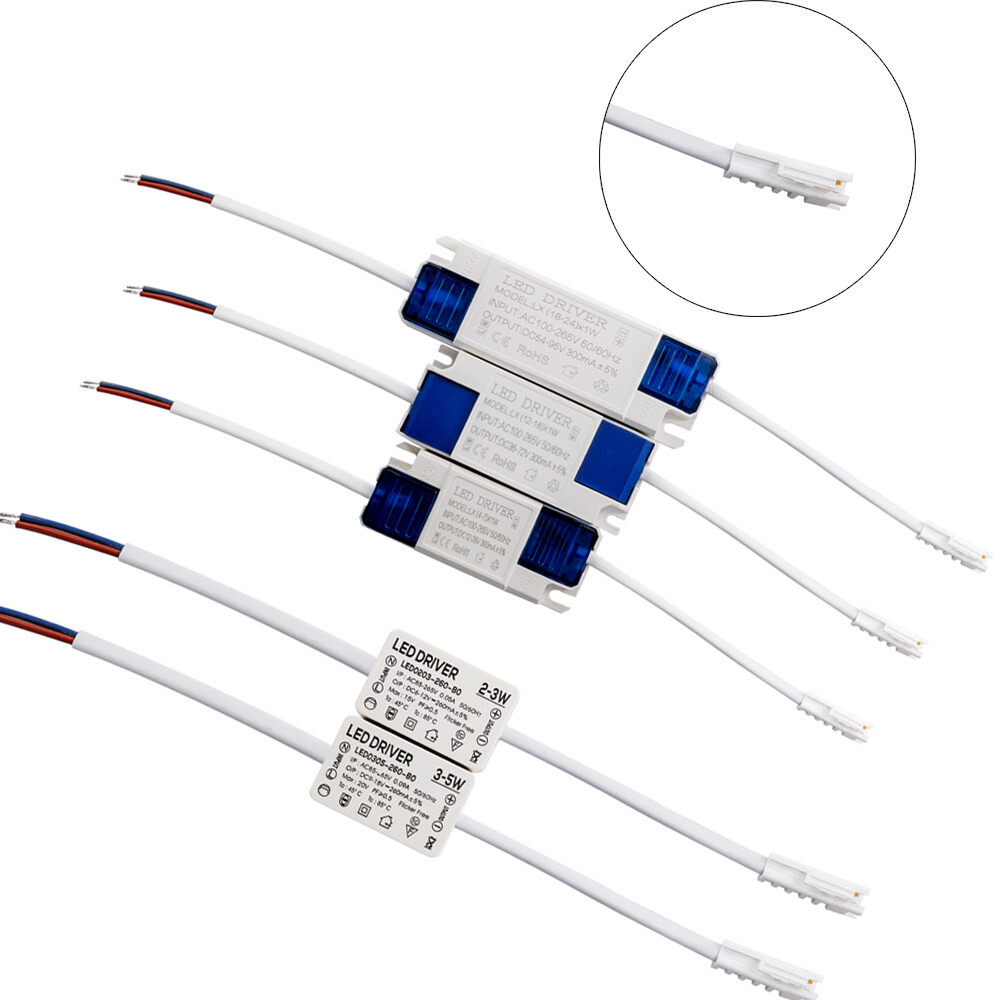คลังสินค้าพร้อมled Driver 2-3W 4-7W 8-12W 12-18W 18-24W Downlight Transformer AC85-265V Isolated Constant Current Driver เปลี่ยนเพดานแหล่งจ่ายไฟ