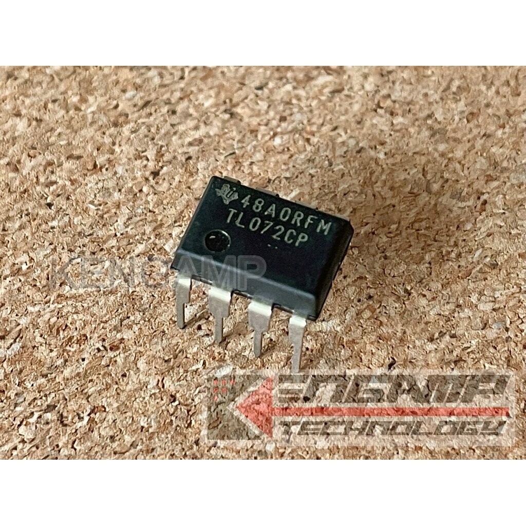 (1ตัว) [IC] TL072CP TEXUS DIP-8 Low-Noise JFET-Input OP-AMP