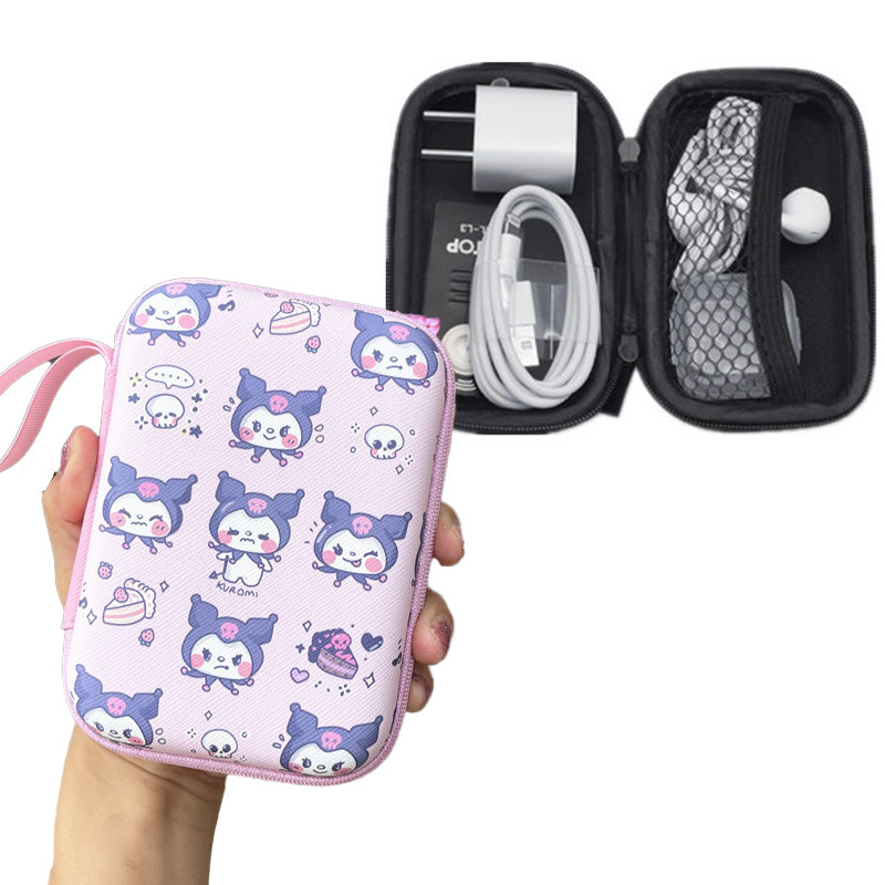 Kuromi Pouch Case Bag, 2.5 นิ้ว External Hard Disk HDD Cover Carrying Bag
