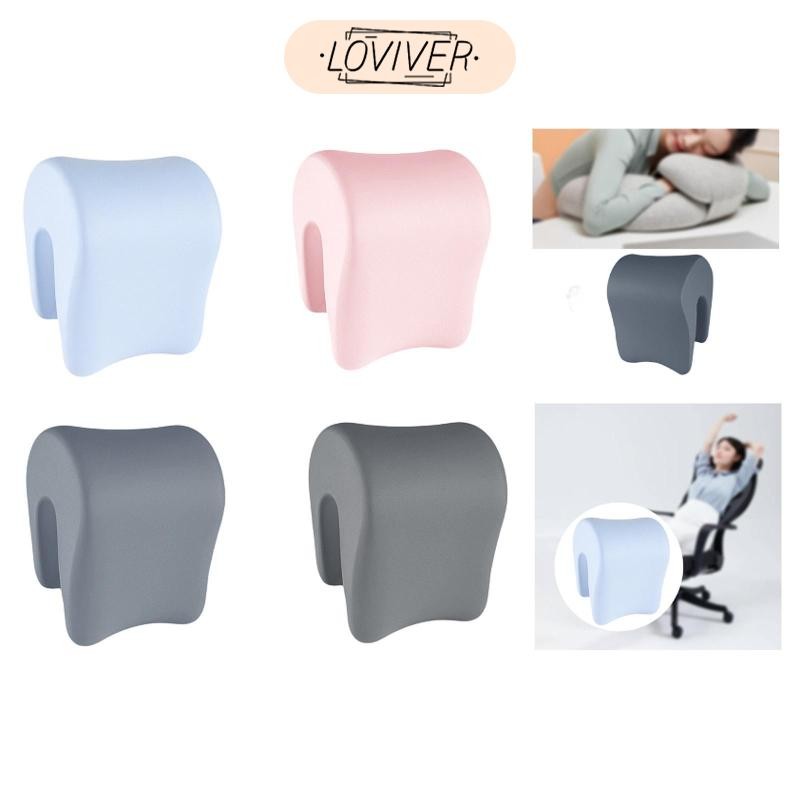 LOVIVER หน่วยความจําคอสนับสนุนสําหรับเก้าอี้สํานักงานพักกลางวันหมอนพนักพิงศีรษะหมอนอเนกประสงค์เบาะคอไม่ลื่นสําหรับโซฟาเครื่องบิน