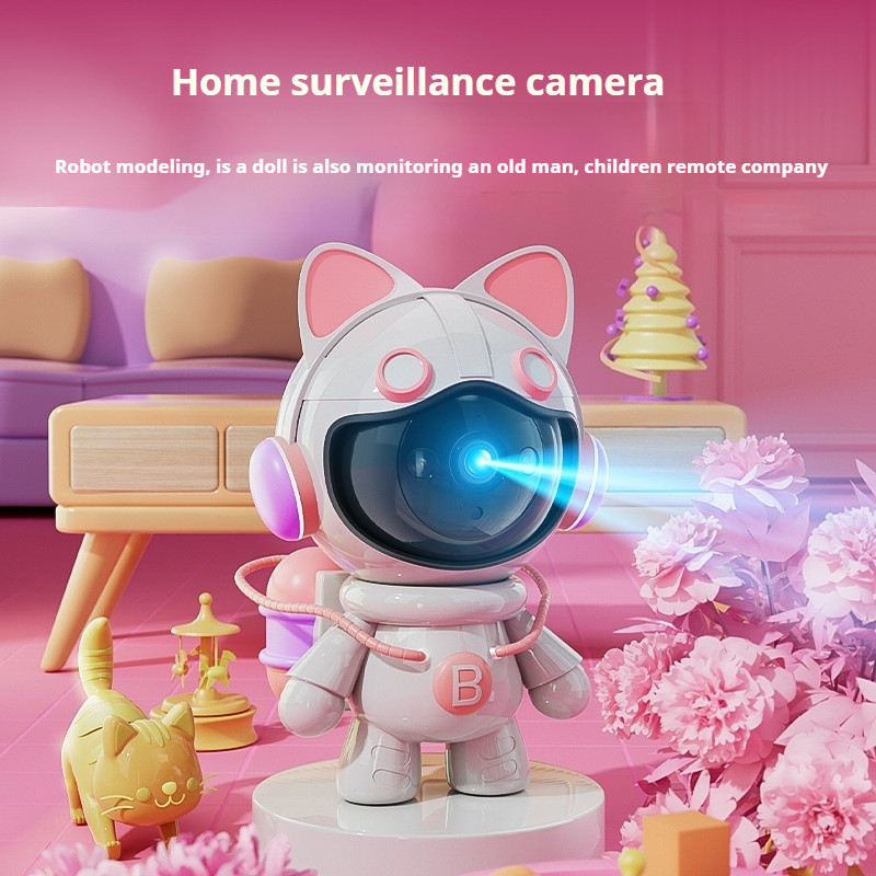1080P P6Slite APP สีเต็มรูปแบบไร้สาย WIFI กล้องโดม IP หุ่นยนต์แมว AI Humanoid Detection Home Securit