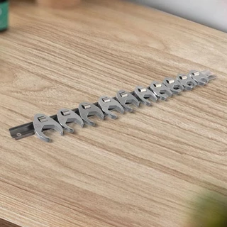 QUIBLO 10 ชิ้น/เซ็ต Crowfoot ประแจ,เหล็กคาร์บอน 3/8 นิ้วไดรฟ์ Open End Spanner, เมตริกเท้า 10-22 มม.ฮอร์นประแจสําหรับประแจแรงบิดชุดคีย์