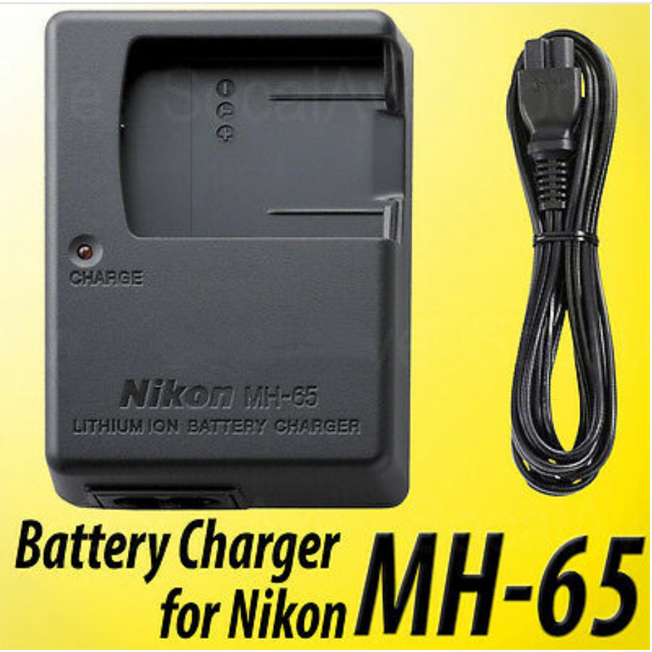 เครื่องชาร์จแบตเตอรี่ Nikon MH-65 EN-EL12 Coolpix S9100 S8200 S8100 S8000 S620 S630 S610 กล้อง