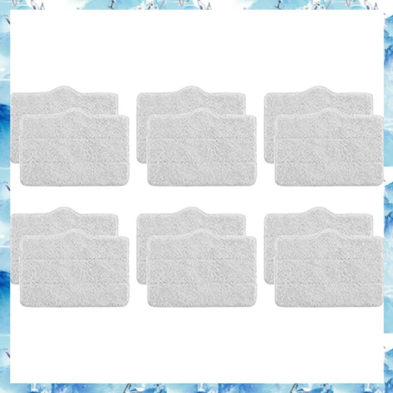 [ ] 12 ชิ้นสําหรับ ZQ610/ZQ600/ZQ100 Steam Mop Cleaner Mop อะไหล่อุปกรณ์เสริมผ้าเช็ดทําความสะอาด Mop