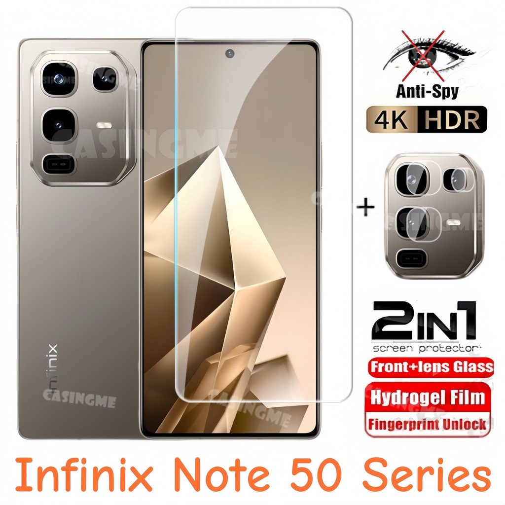 สําหรับ Infinix หมายเหตุ 50 Pro 4G กระจกนิรภัย Flim สําหรับ Infinix หมายเหตุ 50 XS Pro + Note50 50X 50S 50Pro 50Pro + ฟิล์มด้านหน้ากลับเลนส์กระจกกลับกล้องเลนส์ป้องกันหน้าจอ