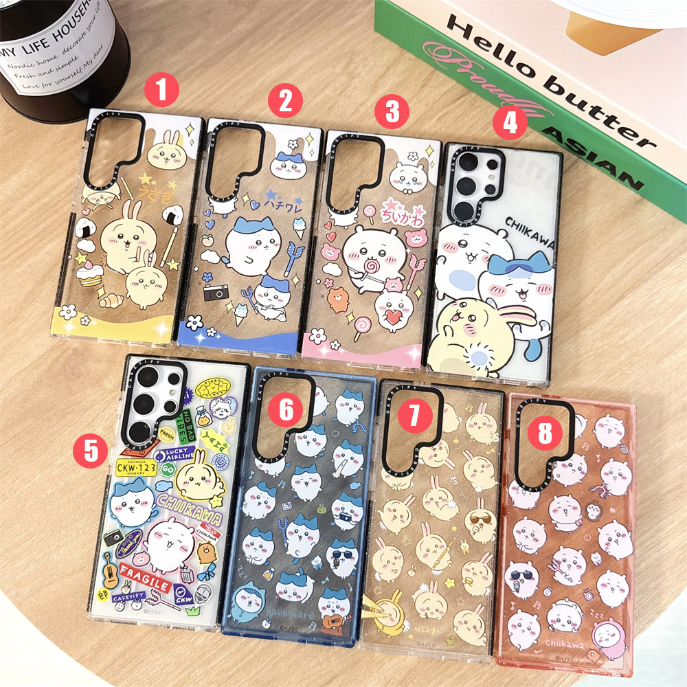 CHIIKAWA สําหรับ SamsungS25Ultra S24 S23 Plus S22 Ultra 5G ใหม่รวมทุกอย่างป้องกันความคิดสร้างสรรค์ปลอกสําหรับ Samsung Galaxy Anti-collision Cover