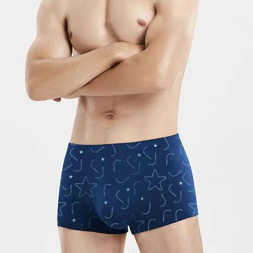 MUHANLU กางเกงในชาย ผ้านิ่ม ใส่สบาย ขอบไม่เจ็บ ของแท้100%กางเกงบ๊อกเซอร์ผู้ชายผ้าทอ สำหรับวัยรุ่นชายไทย underwear