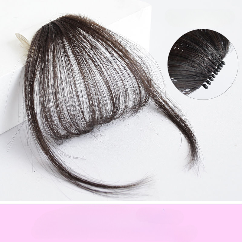 ผมปลอมหน้าม้าแบบธรรมชาติ ส่งตรงจากไทย หน้าม้าบางเบาเสมือนอากาศ ไม่เห็นรอยต่อ สวยเป็นธรรมชาติ（LK） - รูปที่ 5