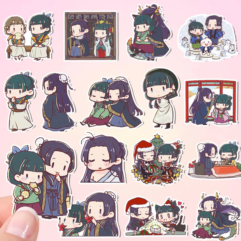 Kuzuriya No Hitorigoto อะนิเมะสติกเกอร์ Maomao Jinshi สติกเกอร์ Apothecary Diaries เครื่องเขียนน่ารั