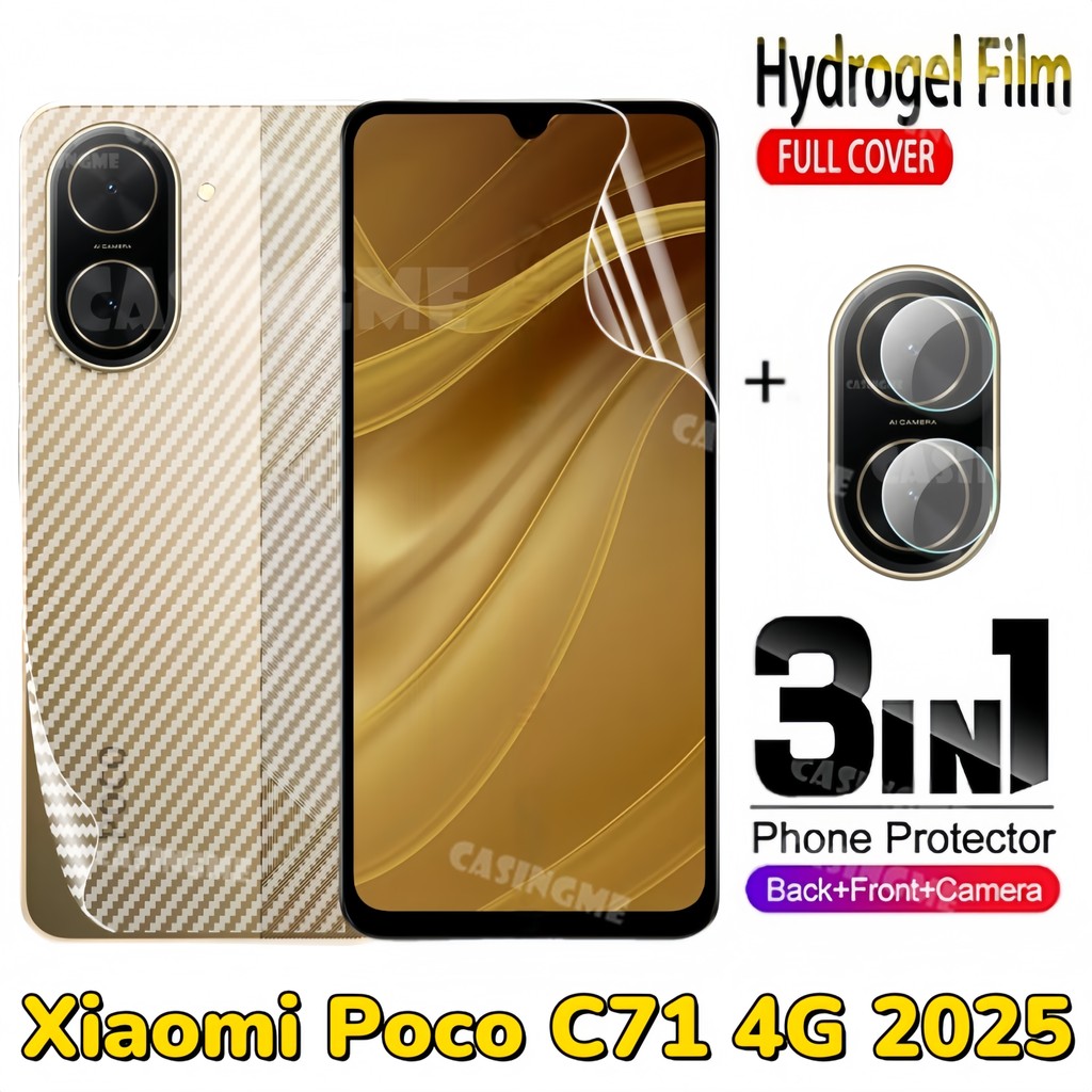 สําหรับ Xiaomi Poco C71 4G 2025 ด้านหน้าด้านหลังคลุมทั้งหมดป้องกันฟิล์มHydrogelสําหรับXiaomi PocoC71