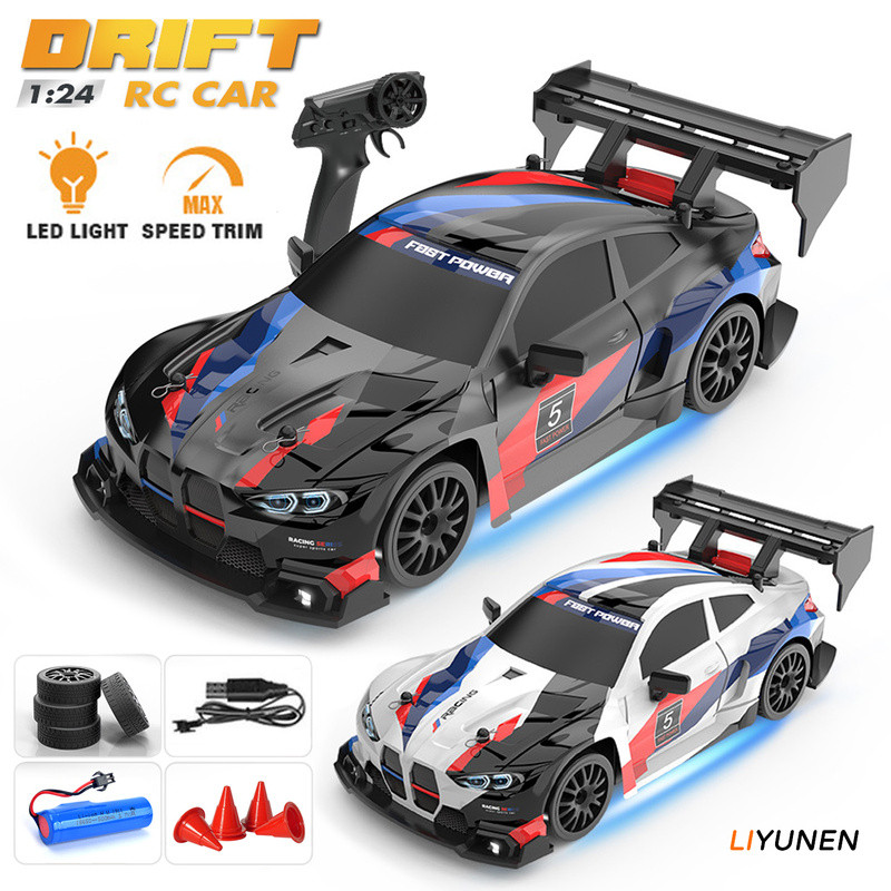 ใหม่ 4WD RC Drift รถ BMW GTR Porsche 911 รถของเล่น Proportional คันเร่ง Mustang รีโมทคอนโทรลความเร็วสูงกีฬารถแข่งของเล่นเด็ก