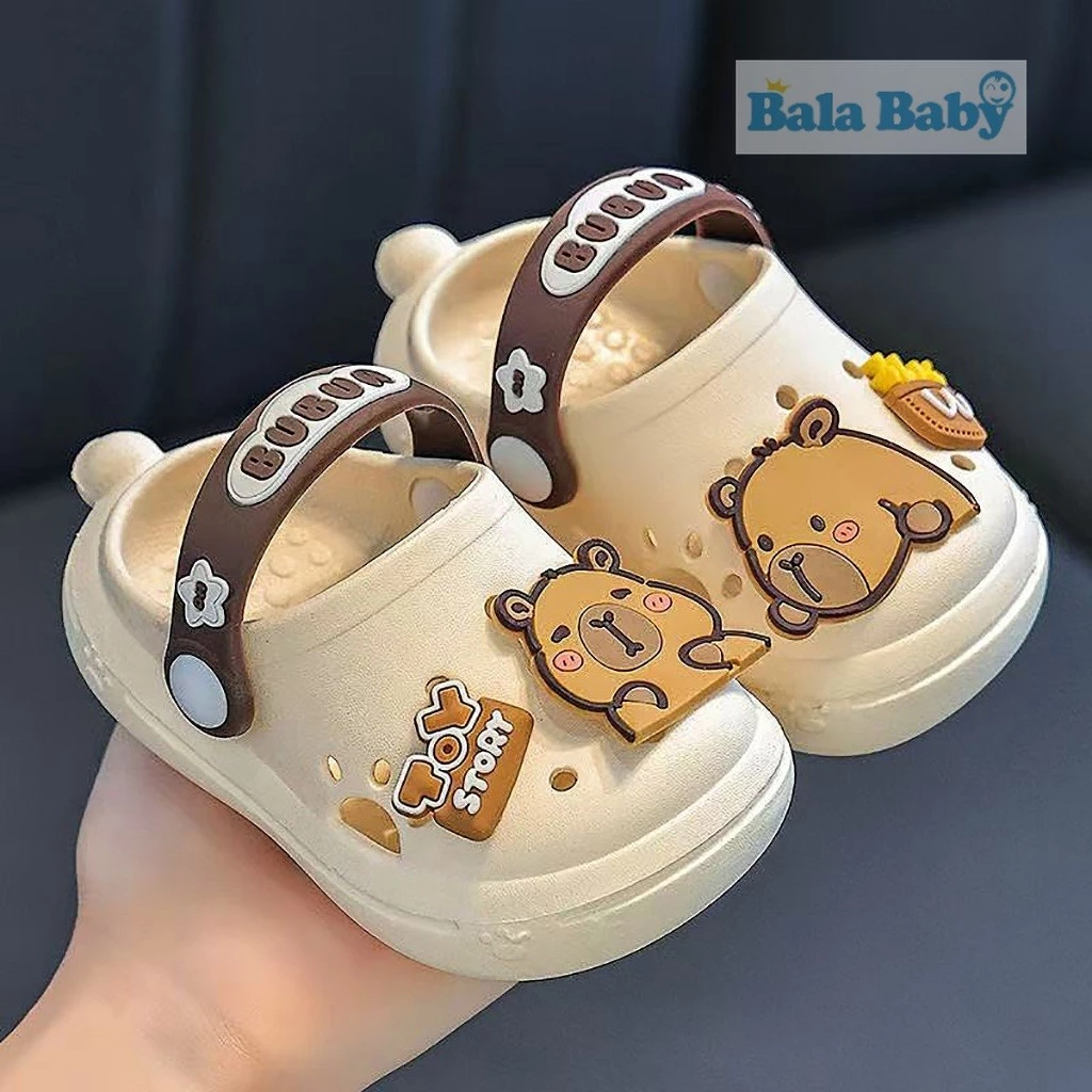 รองเท้าหัวโตเด็ก รองเท้าแตะลายคาปิบาลา ดีไซน์น่ารัก มีกันลื่น สำหรับอายุ1-3ปี DDX46 thumbnail 7