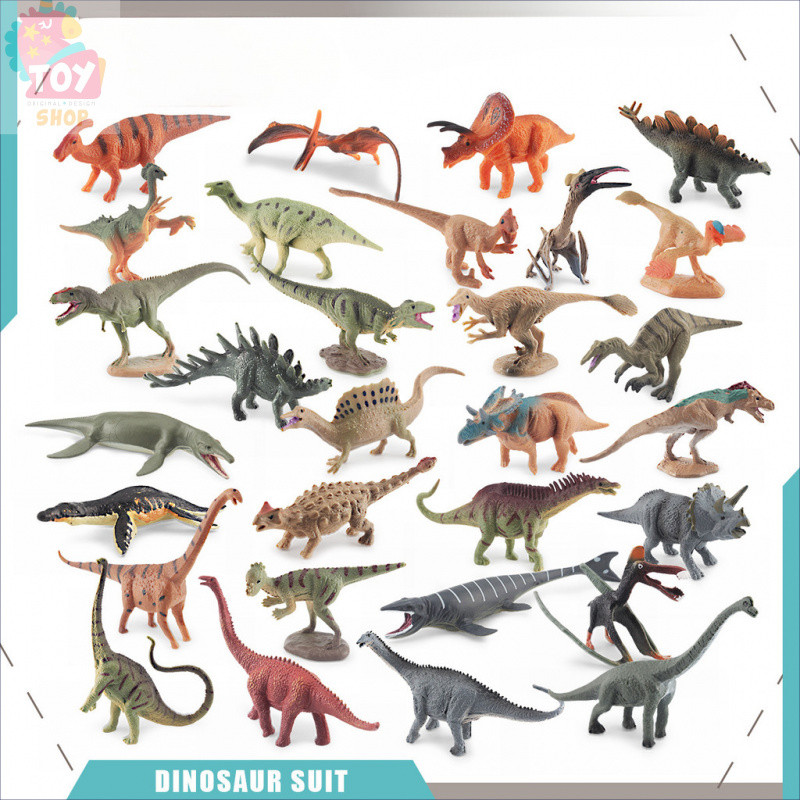 จูราสสิกจำลองของแข็ง Overlord Raptors Raptors ของเล่นโมเดลไดโนเสาร์ขนาดเล็กขนาดเล็ก