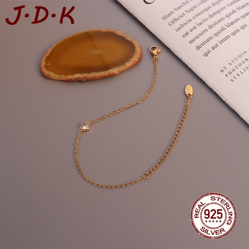 MAWAR JDK 18K Rose Gold Bracelet เวอร์ชั่นเกาหลีทําจากเหล็กไทเทเนียมไม่เชื่อม