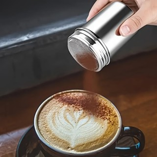 1 ชิ้น กระบอกเชคน้ําตาลผงสแตนเลส มีฝาปิด ภาชนะใส่ผงตาข่ายละเ…