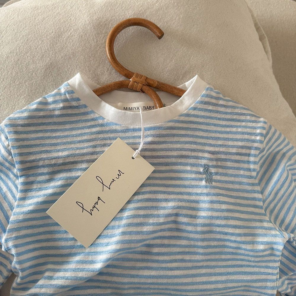 เสื้อยืดแขนยาวเด็กผู้ชาย แบบใหม่จากเกาหลี ผ้าฝ้ายแท้ ออกแบบตามแฟชั่นการ์ตูนม้าน้อย ใส่สบายในฤดูร้อน - รูปที่ 6