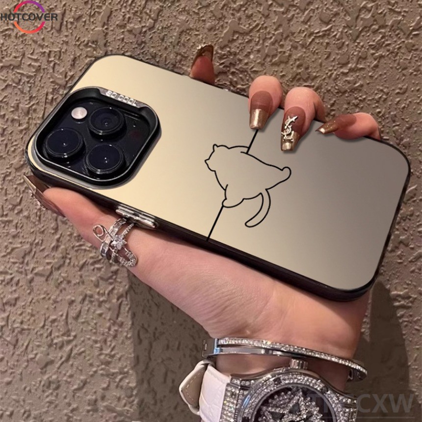 Simple สุนัขน่ารักสําหรับ Samsung Galaxy S25 S24 S23 S22 S21 Ultra S24 S23 S22 S21 Plus S23 S21 S20 S24 FE J7 Prime เคสโทรศัพท์สีเงิน Double-Layer Shock-proof ฝาครอบ