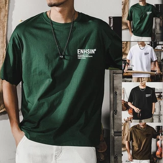(จัดส่งตลอด 24 ชั่วโมง)Fanfei Clothing เสื้อยืดผู้ชาย แขนสั้น คอกลม ลําลอง สําหรับผู้ชาย และผู้หญิง ผ้าคอตตอนแท้นุ่มๆ