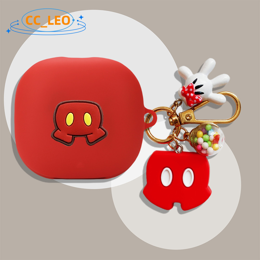 Suitable for Anker Soundcore Liberty 4 Pro Case Cartoon Silicone Soft Case Cute Keychain Pendant Sou
