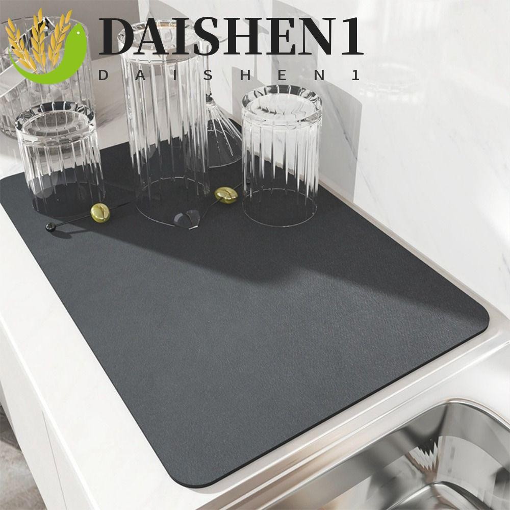 Daishen1 ท ่ อระบายน ้ ํา Pad Antiskid สีทึบ Protector Placemat ฉนวนกันความร ้ อน Pad สําหรับห ้ องน ้ ํา Mat ห ้ องครัวเคาน ์ เตอร ์ Washstand แห ้ ง Pad