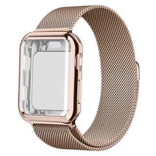 กรณี Tpu + Milanese Loopสายนาฬิกาสำหรับ Apple Watch Series 11 10 9 8 7 6 5 iWatch Ultra/SE 3 49mm 46mm 45mm 42 44 40mm