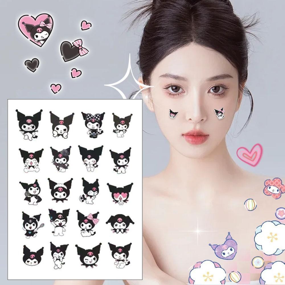 แผ่นการ์ตูน Pe แผ่นแปะสิว Kuromi สีสันสดใส U5l1