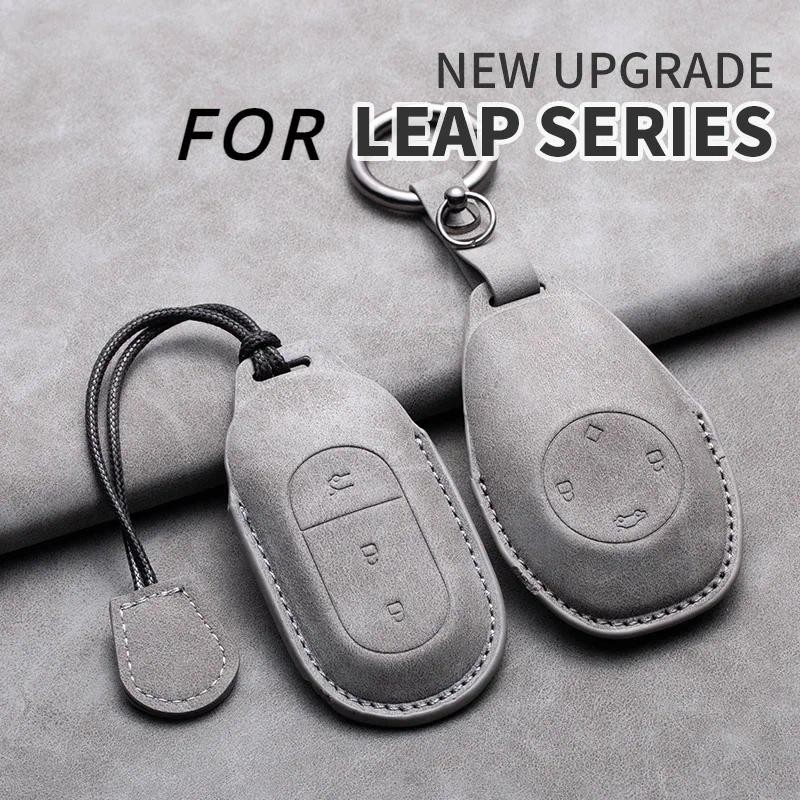 หนังรถ Remote Key สําหรับ Leapmotor T03 S01 C11 สําหรับ Leapmotor C01 T03 S01 C11 2023 Auto Key Shel