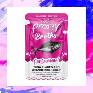 Pramy Broths พรามี่ น้ำซุปแมว ซุปครีม ซุปใส เพิ่มการทานน้ำให้แมว ขนาด 40 กรัม